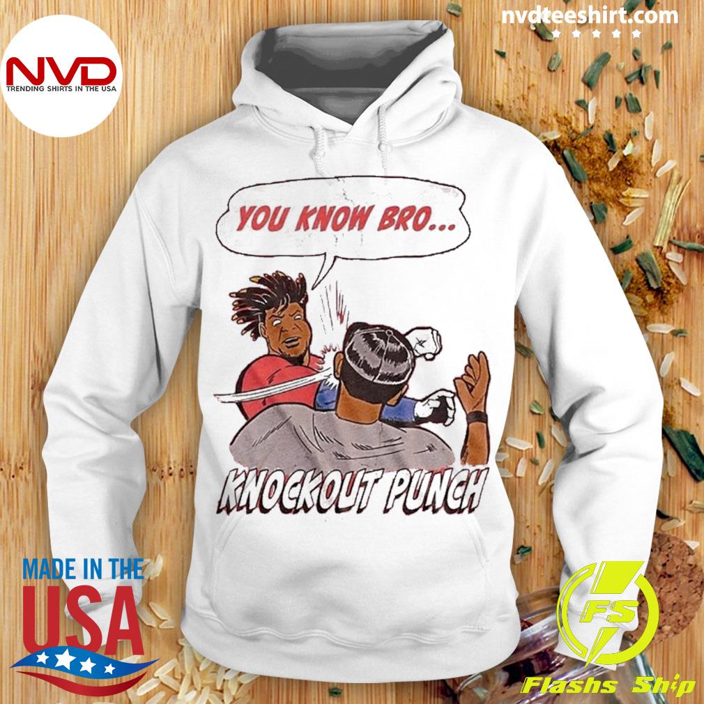 K.O Down Goes Anderson Jose Ramirez You Know Bro Knock Out Punch Shirt,  hoodie, sweater, long sleeve and tank top