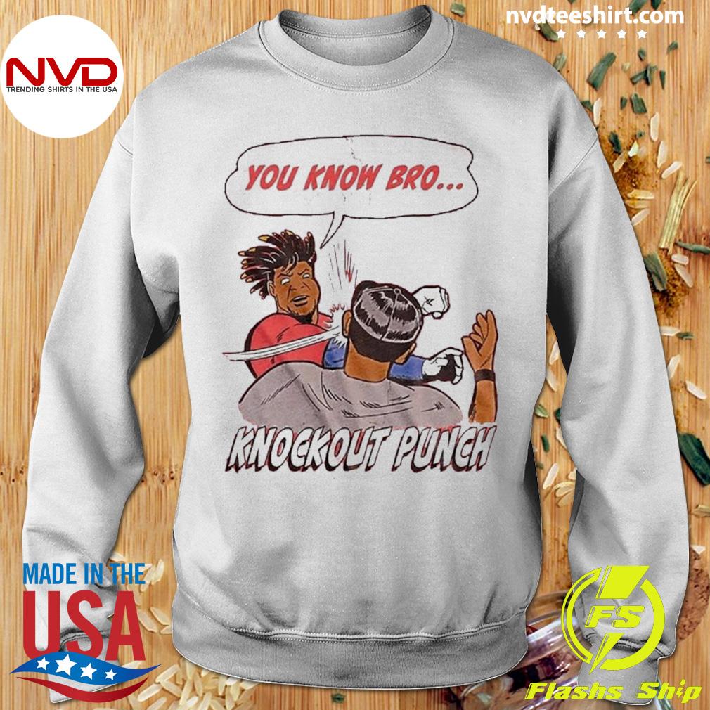 K.O Down Goes Anderson Jose Ramirez You Know Bro Knock Out Punch Shirt,  hoodie, sweater, long sleeve and tank top