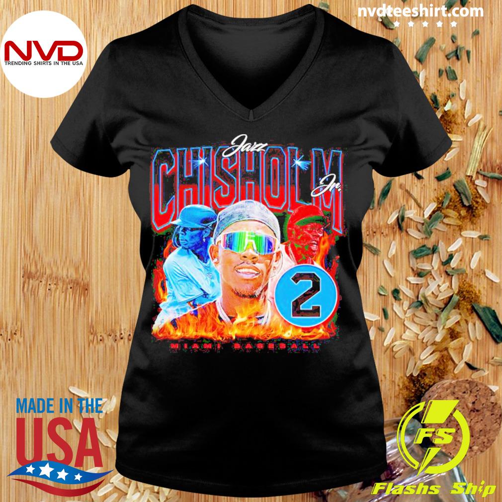 Official Number 2 Jazz Chisholm Miami Baseball Retro t-shirt