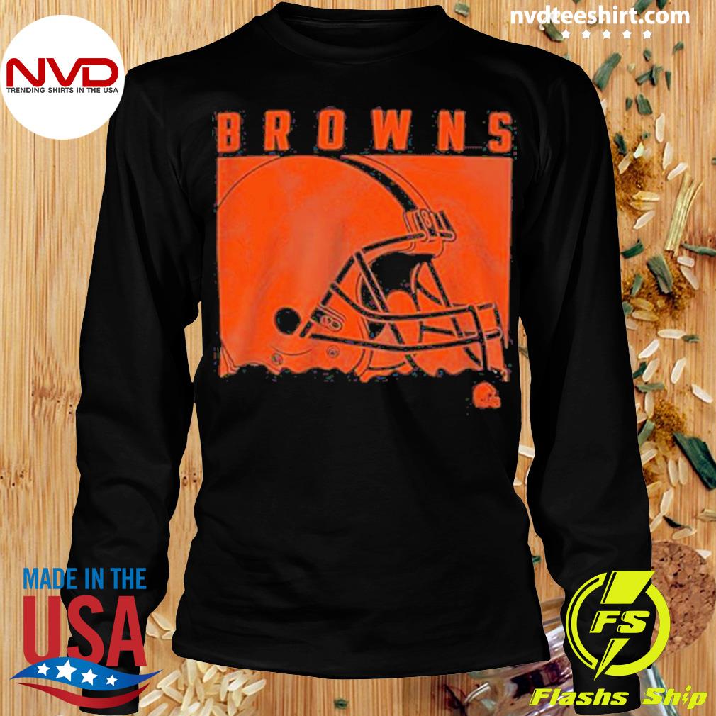 Nfl Team Apparel Youth Cleveland Browns Liquid Camo Shirt