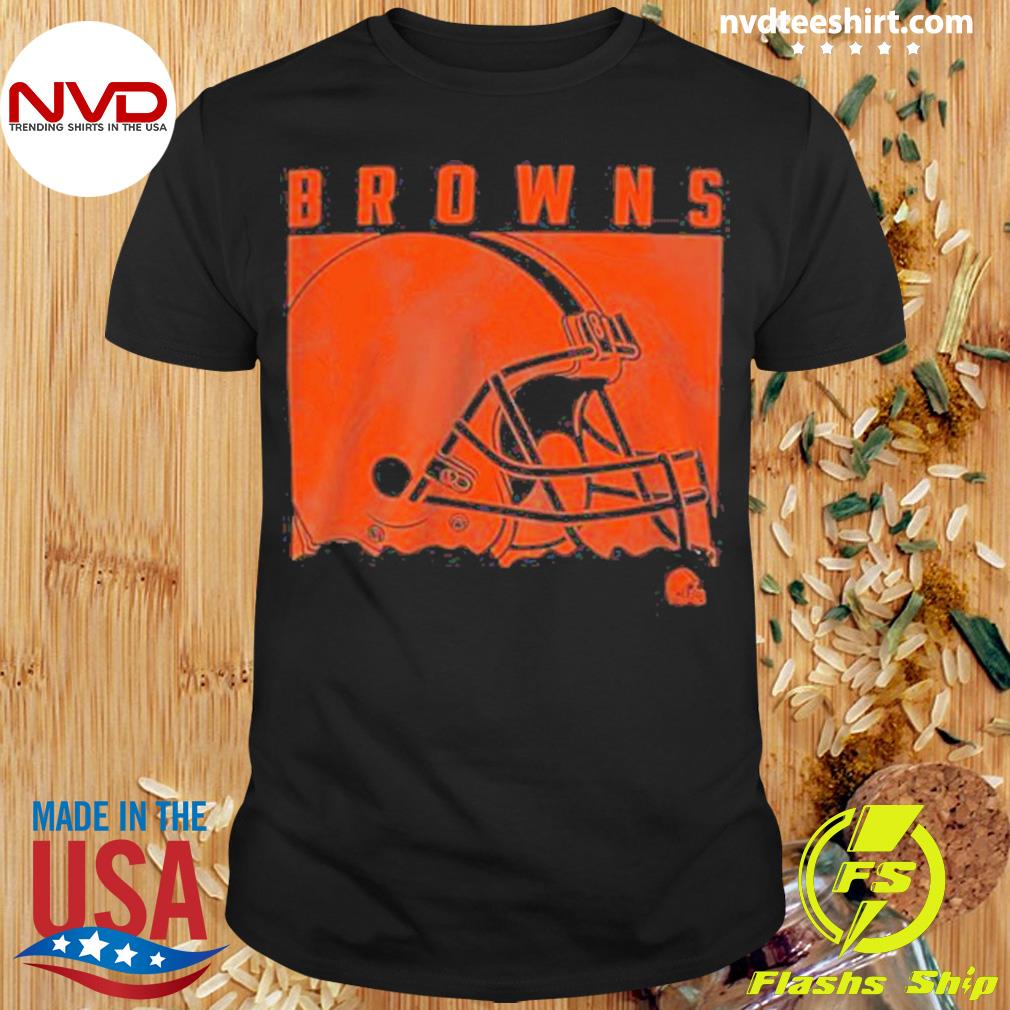 Nfl Team Apparel Youth Cleveland Browns Liquid Camo Shirt