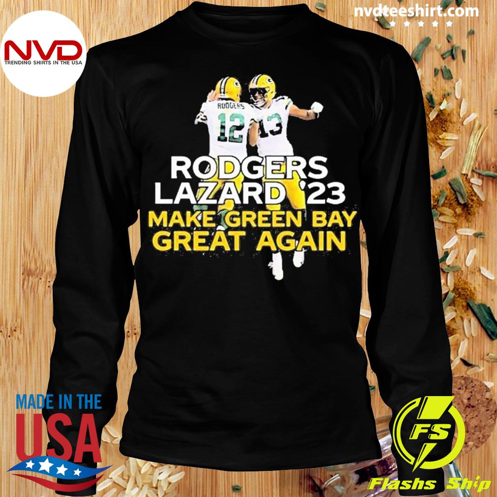 Official rodgers lazard 23 make Green Bay Packers great again T-shirt,  hoodie, sweater, long sleeve and tank top