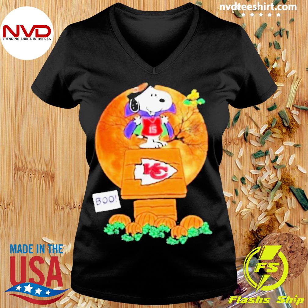 Official snoopy and Woodstock witch boo Kansas city Chiefs halloween  T-shirt, hoodie, tank top, sweater and long sleeve t-shirt