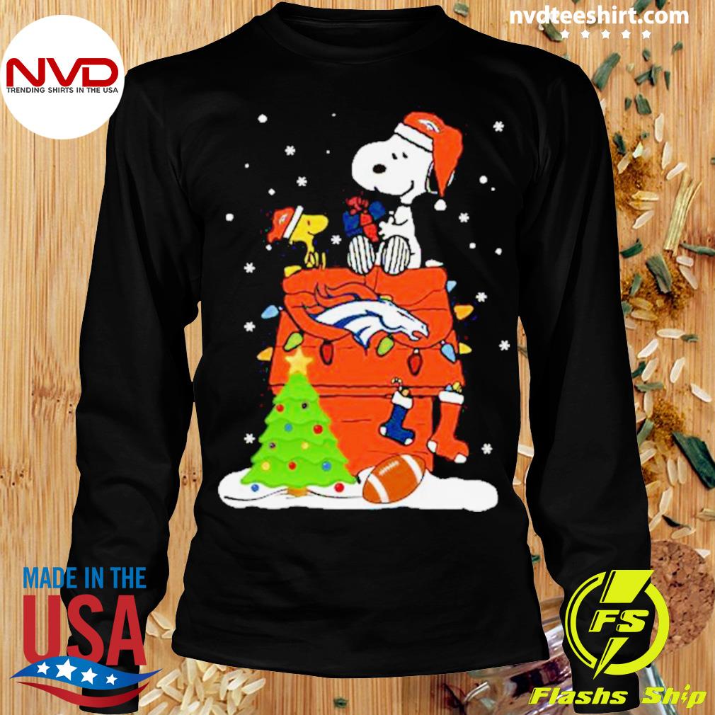 Denver Broncos The Peanuts Christmas Tree shirt, hoodie, sweater