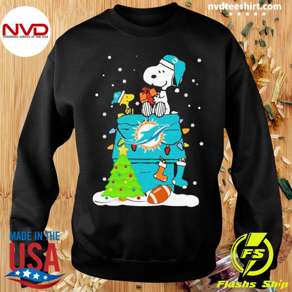 Snoopy Miami Dolphins Christmas shirt, hoodie, sweater, long sleeve and  tank top