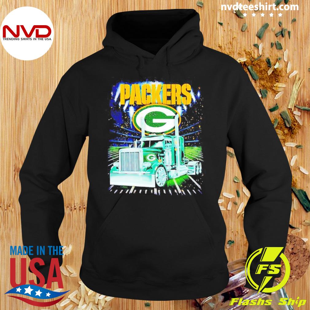 Green Bay Packers Downtime Short Sleeve Hoodie - Mens