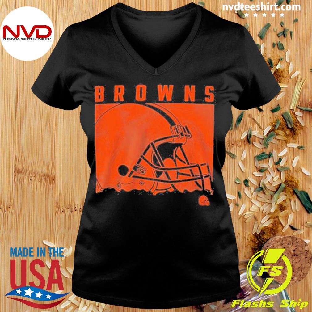 Nfl Team Apparel Youth Cleveland Browns Liquid Camo Shirt