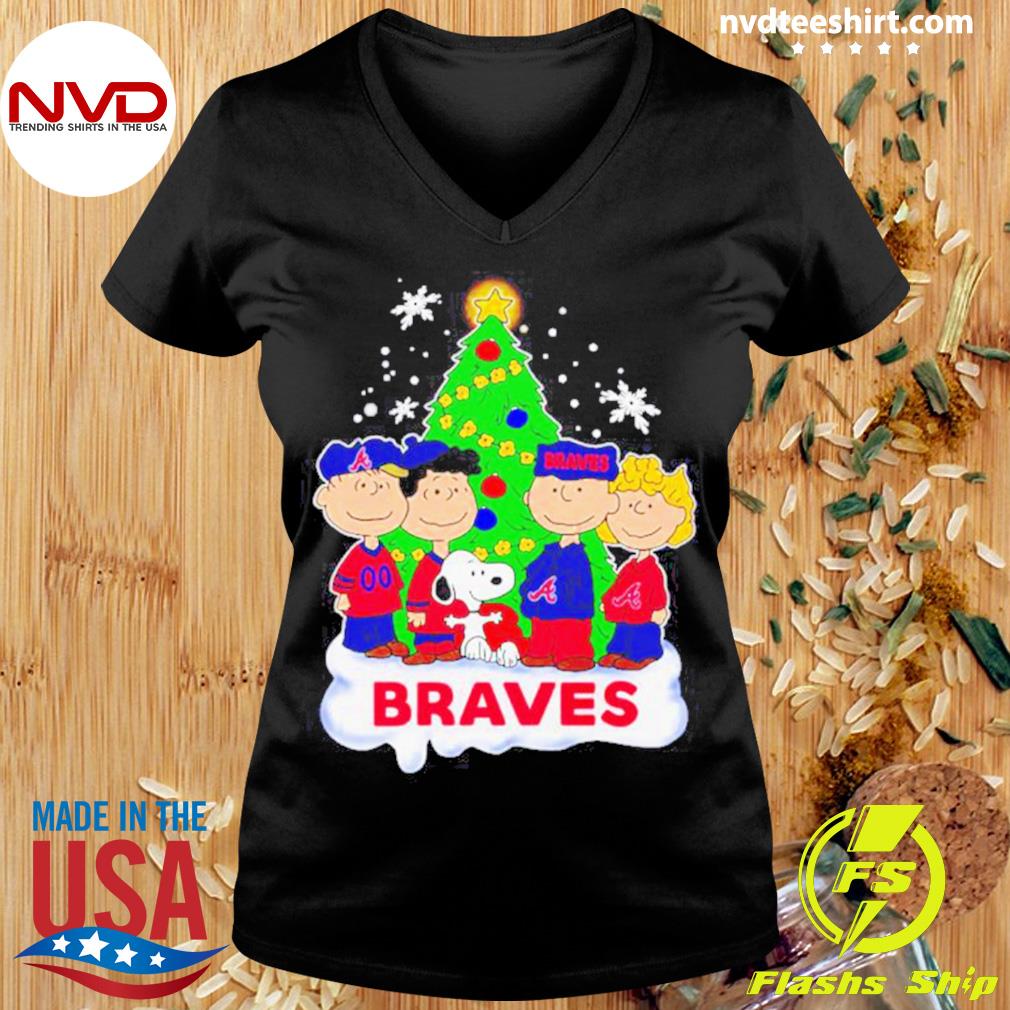 Atlanta Braves Snoopy Christmas Shirt - NVDTeeshirt