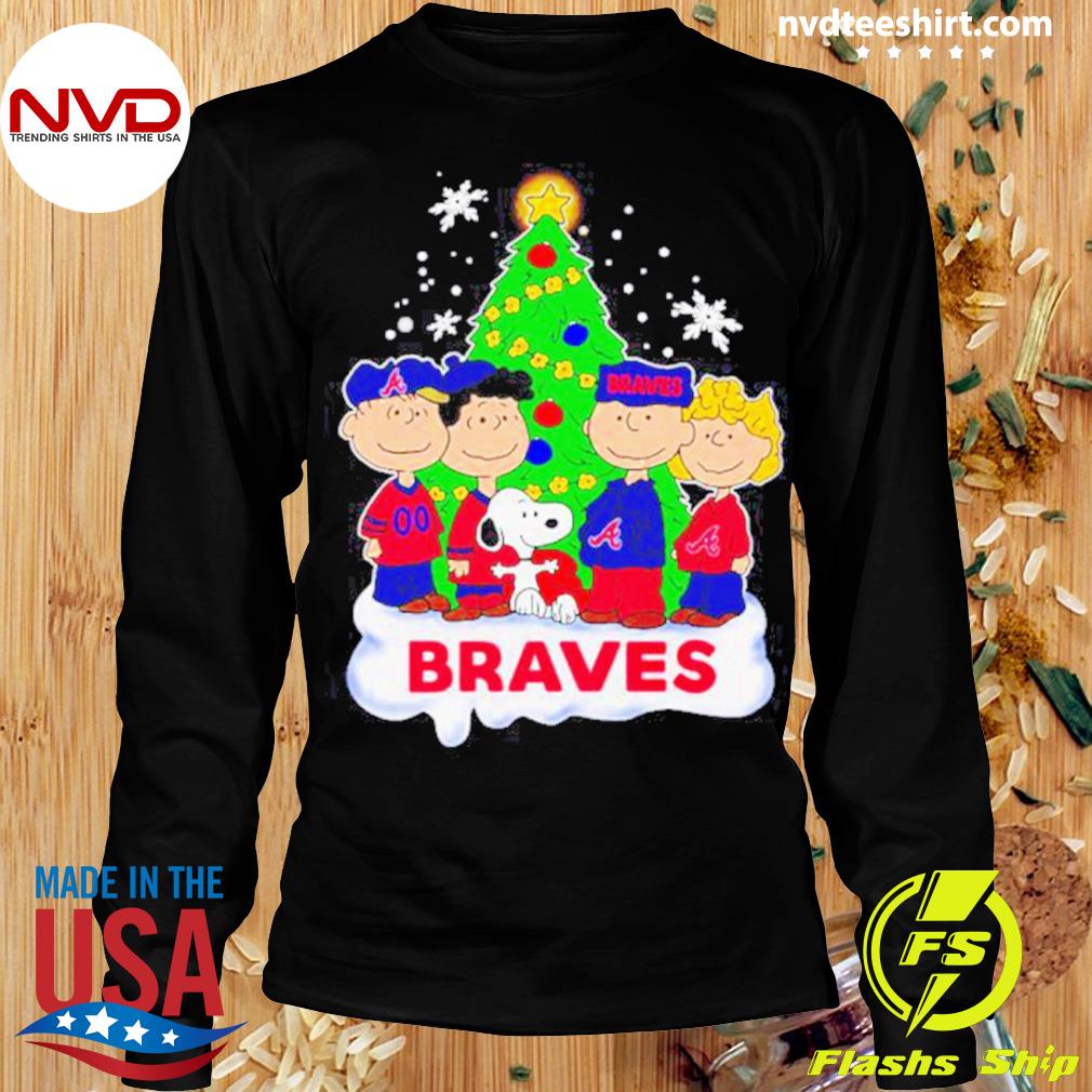 Snoopy and Friends Merry Atlanta Braves Christmas shirt, hoodie, sweater,  long sleeve and tank top