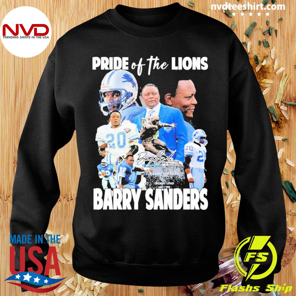 Barry sanders black detroit lions 2023 shirt, hoodie, sweater