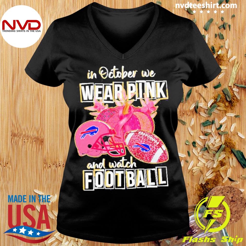 Buffalo Bills I Wear Pink For Breast Cancer Awareness Shirt