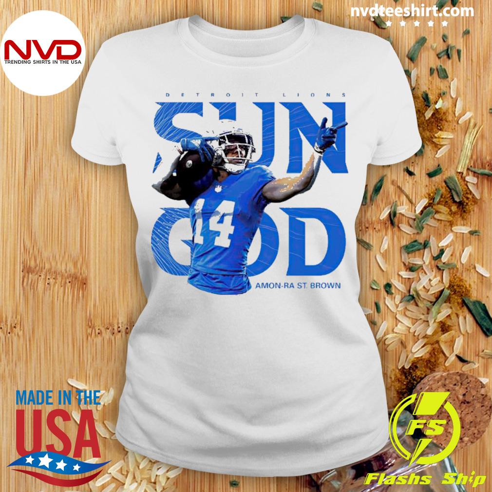 Detroit Lions store: Amon-Ra St. Brown shirts: The Sun God - Pride Of  Detroit