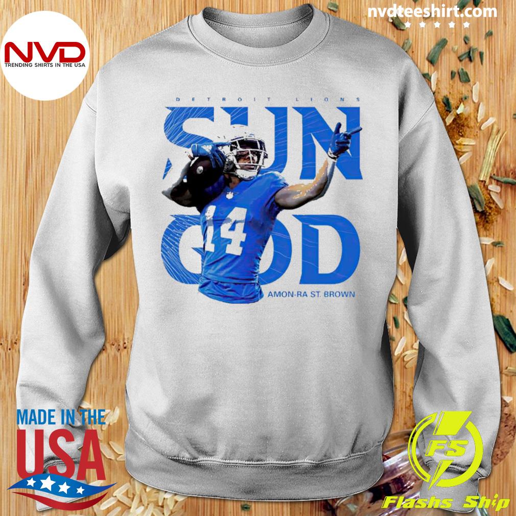 Detroit Lions Amon Ra Sun God shirt, hoodie, sweater and long sleeve