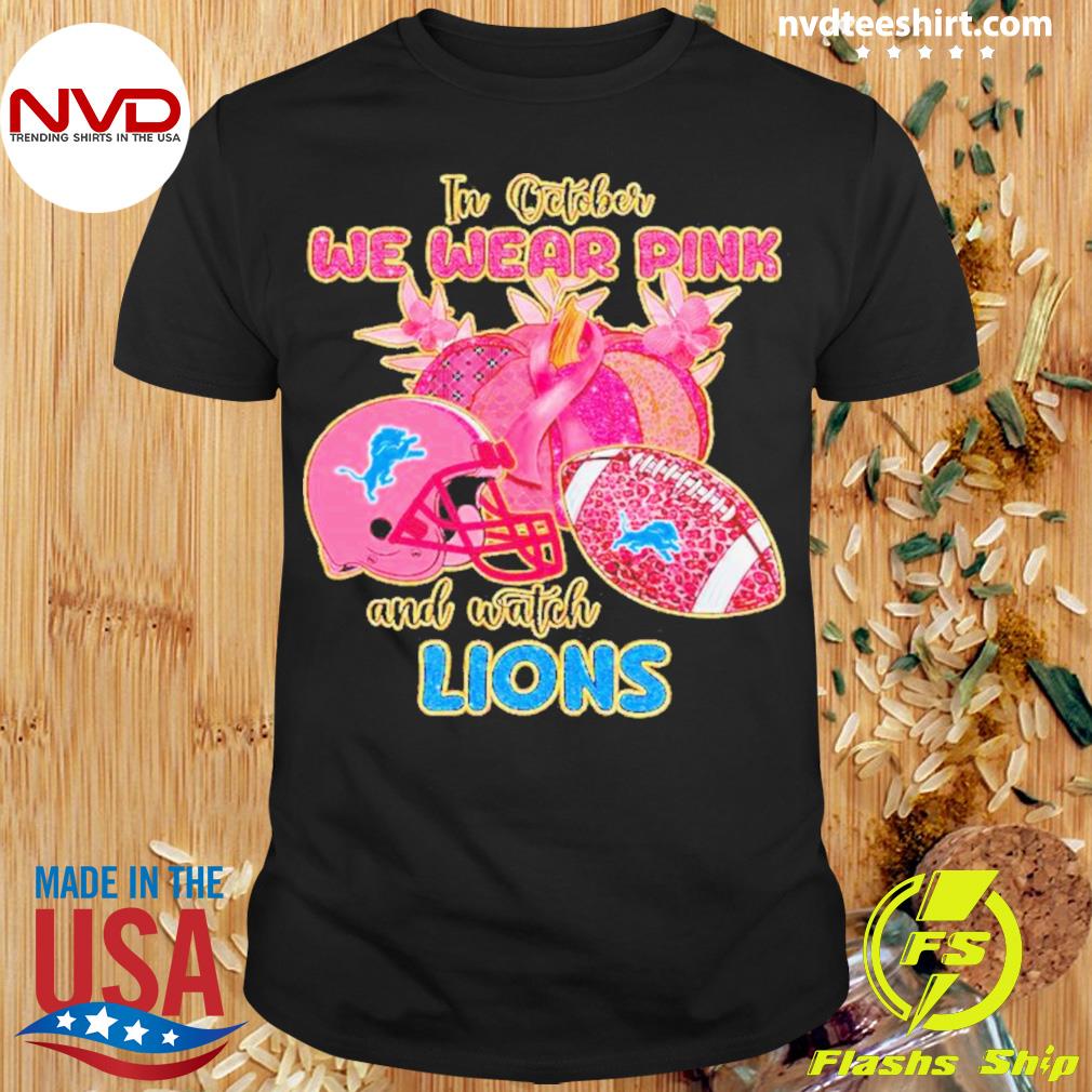 Breast cancer Detroit Lions pink out shirt, hoodie, sweater, long sleeve  and tank top