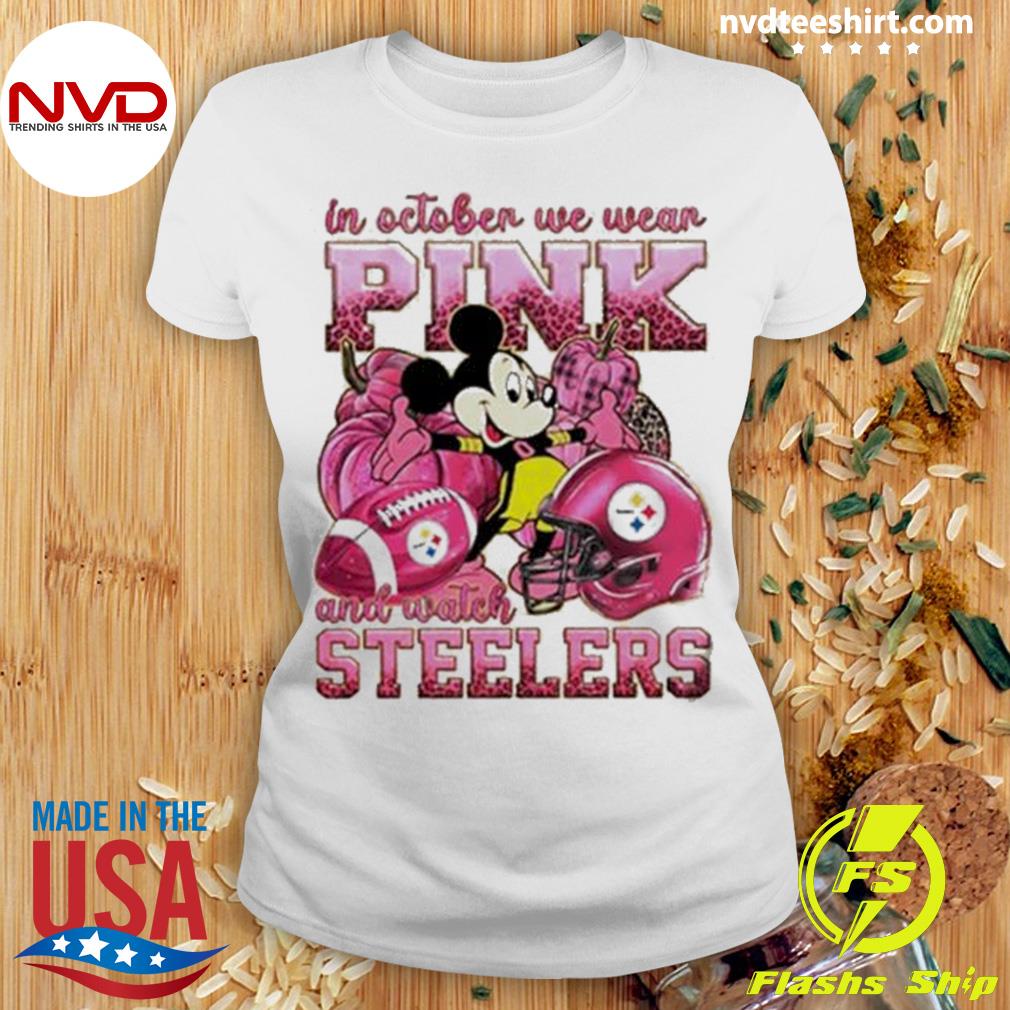 In October we wear pink and watch New York Jets Mickey Disney