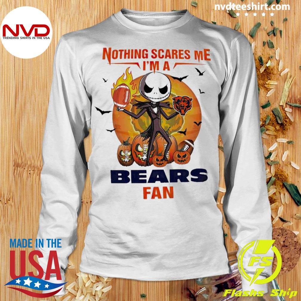 NEW Jack Skellington Halloween Chicago Bears Fan Unisex T-Shirt