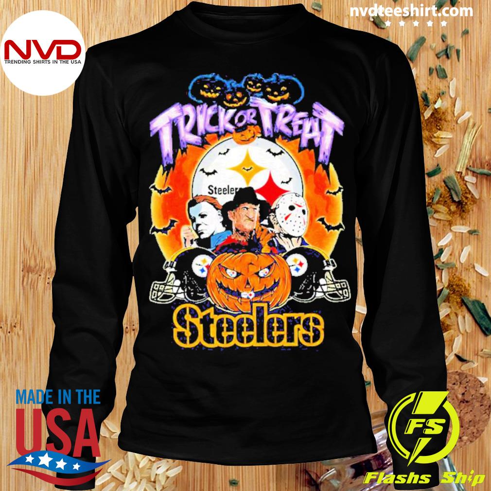 Jason Voorhees Freddy Krueger Michael Myers Pittsburgh Steelers Trick Or  Treart Halloween Shirt - NVDTeeshirt