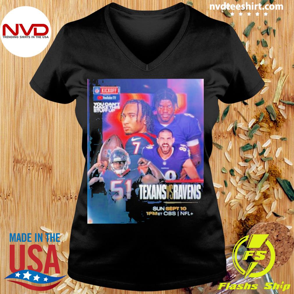 Houston Texans vs Baltimore Ravens 2023 NFL Kickoff Shirt, hoodie, sweater,  long sleeve and tank top