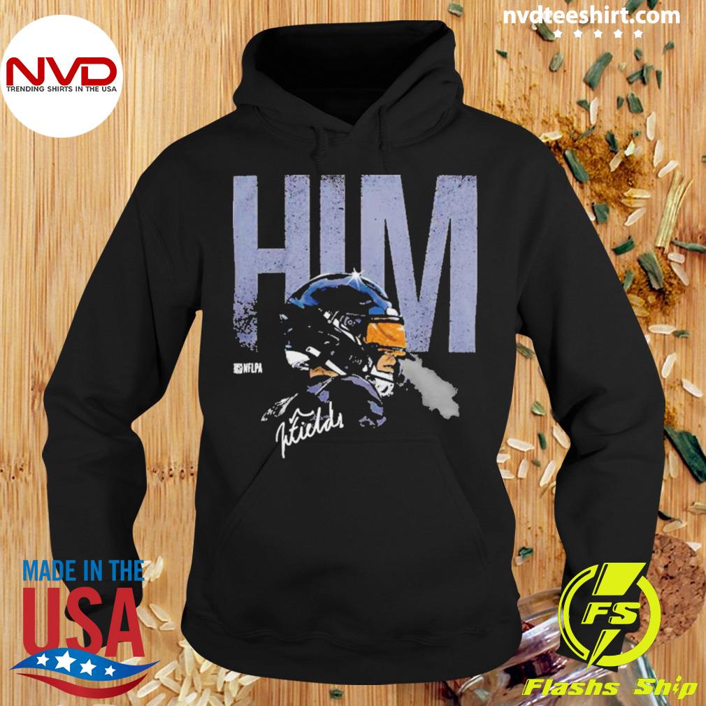 Justin Fields Chicago Him WHT shirt, hoodie, sweater, long sleeve