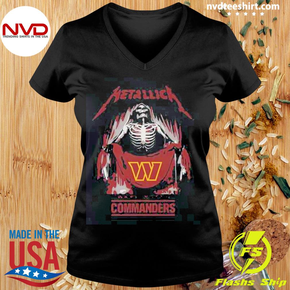 Official metallica Collab Washington Commanders T-Shirt, hoodie, sweater,  long sleeve and tank top