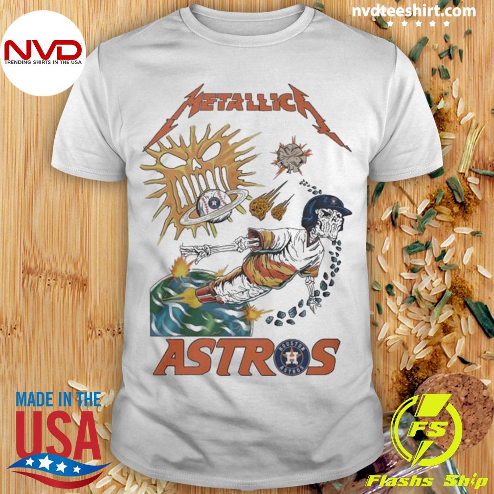 Metallica Houston Astros Space vintage shirt, hoodie, sweater, long sleeve  and tank top in 2023