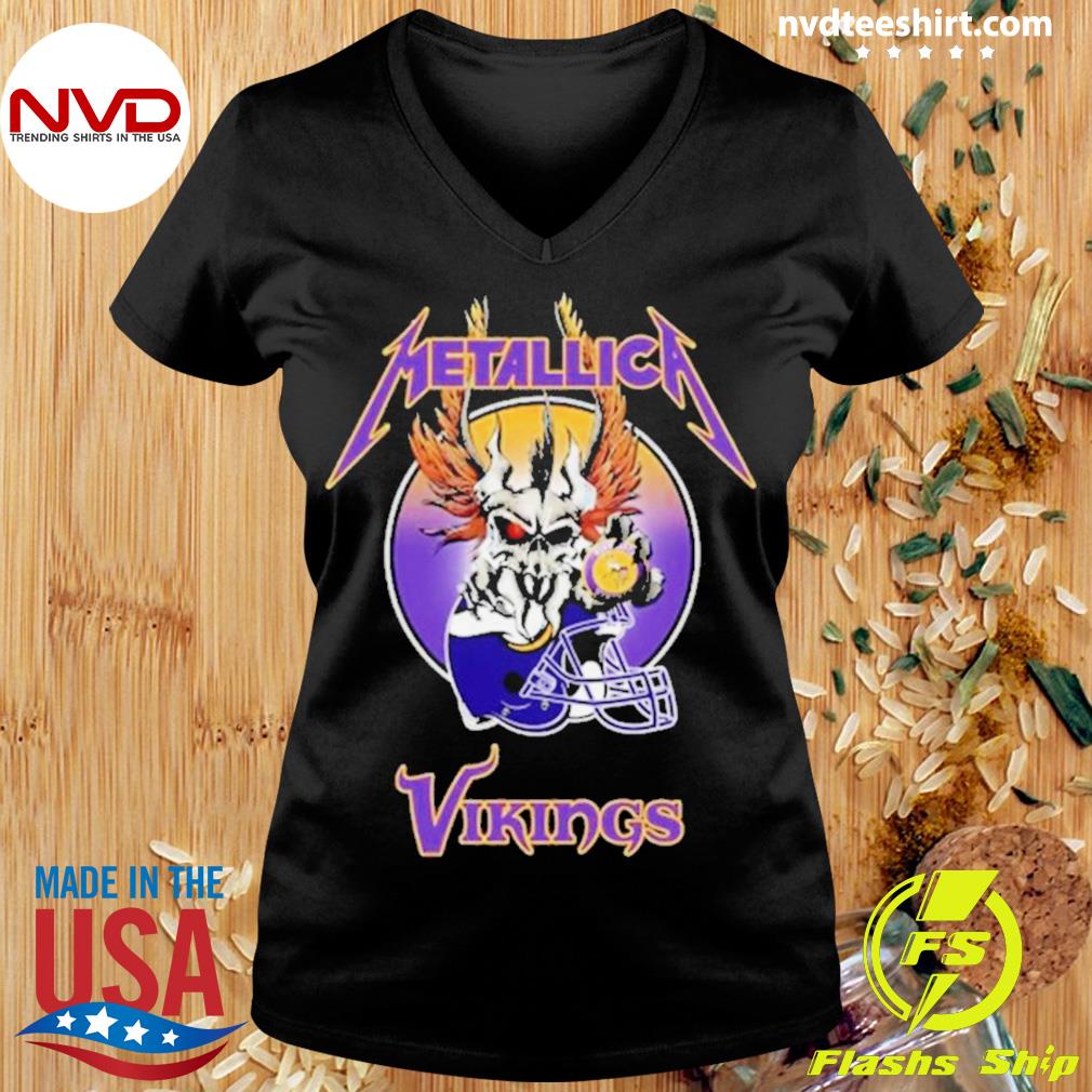 Metallica Skull Minnesota Vikings shirt