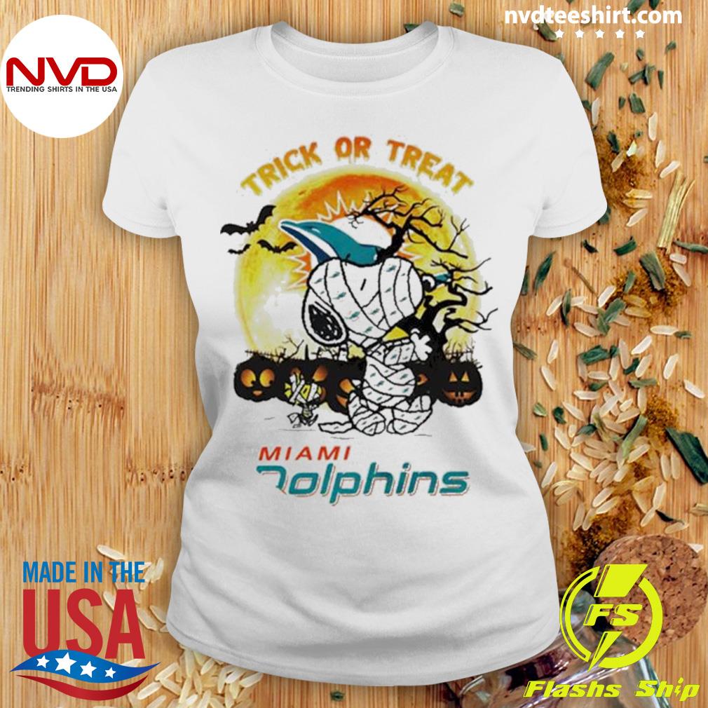 Snoopy Trick Or Treat Halloween Miami Dolphins 2023 T-shirt, hoodie,  sweater, long sleeve and tank top