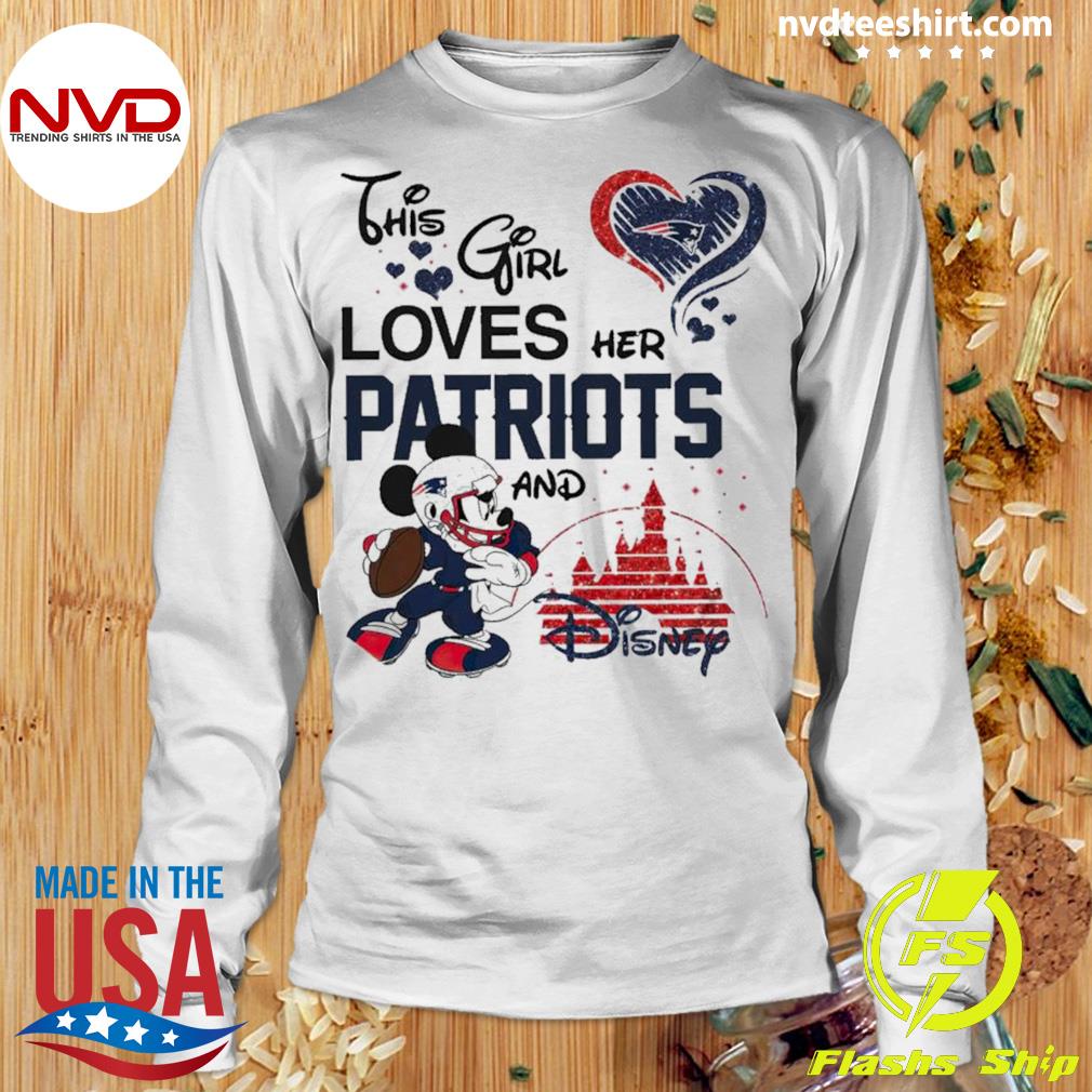 Official mickey Mouse This Girl Loves Her New England Patriots And