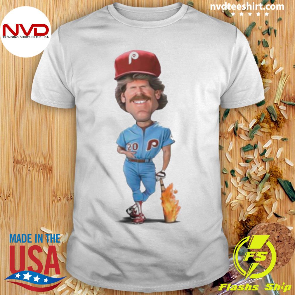 Mike Schmidt Phillies Baseball Cartoon Shirt - Peanutstee