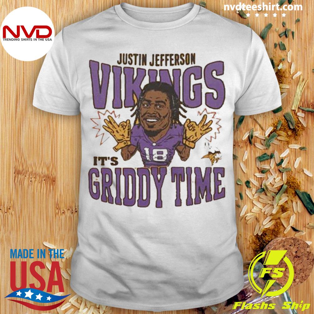 Justin Jefferson Griddy T-shirt Vikings 