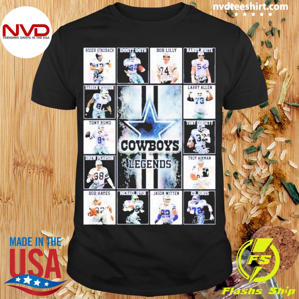 NFL Dallas Cowboys Legends Team Signatures Shirt, hoodie, sweater