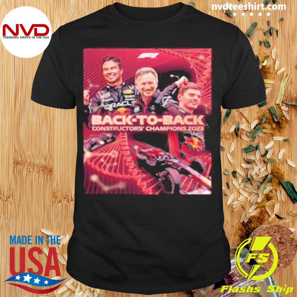 Red Bull back to back constructors' champions 2023 shirt - Limotees