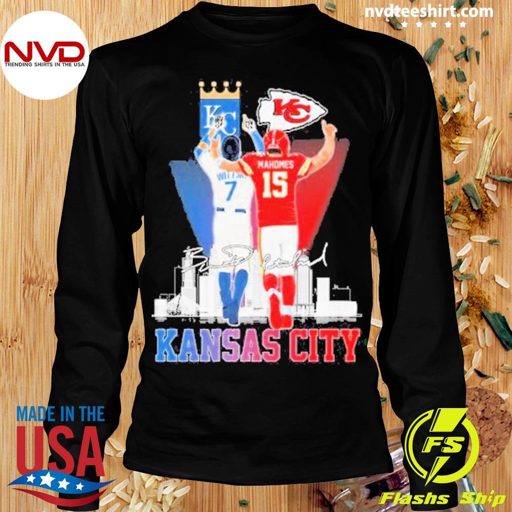 The Kansas City Patrick Mahomes Bobby Witt Jr. signatures Shirt, hoodie,  sweater, long sleeve and tank top