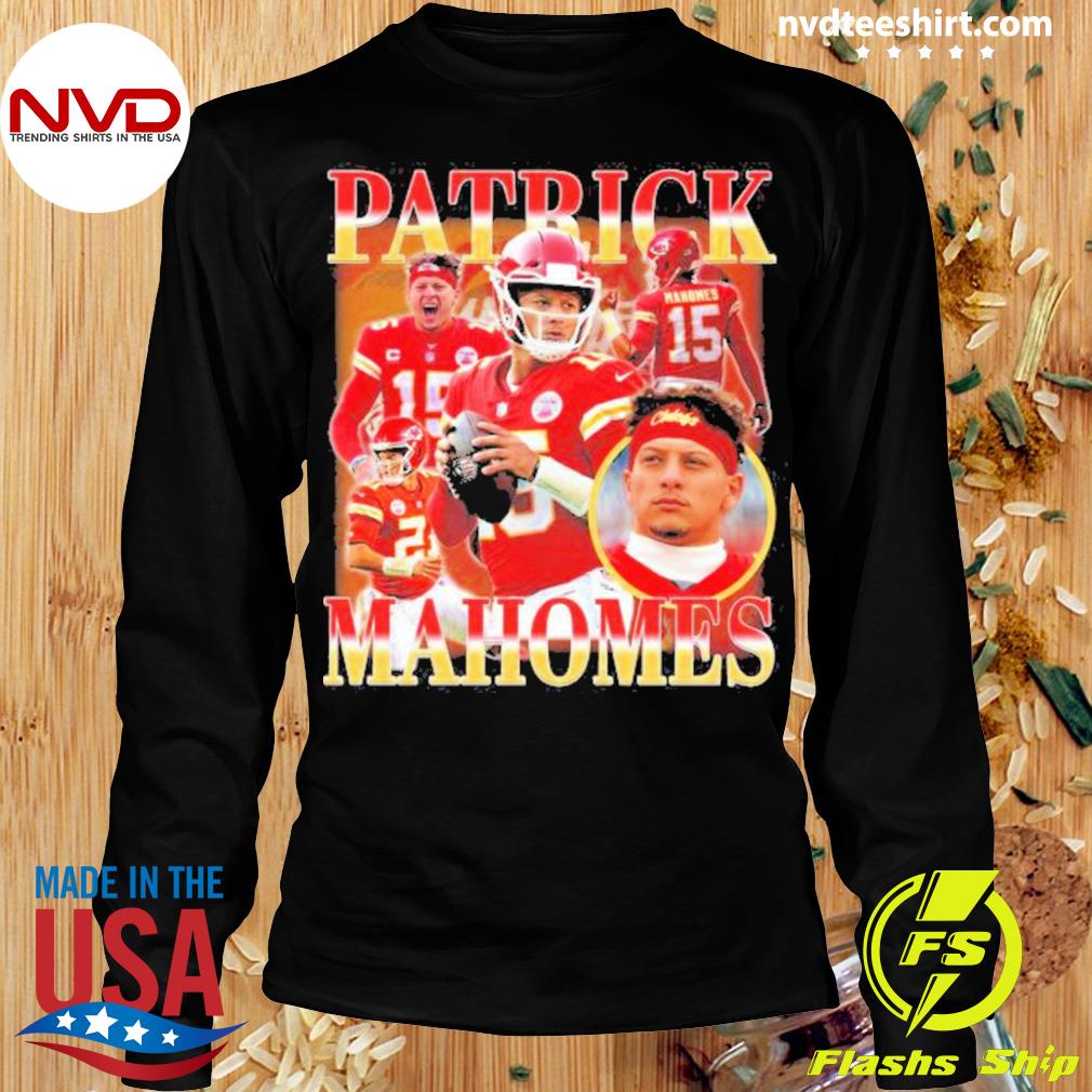 PATRICK MAHOMES KC CHIEFS FOOTBALL PLAYER VINTAGE 90S STYLE T-SHIRT