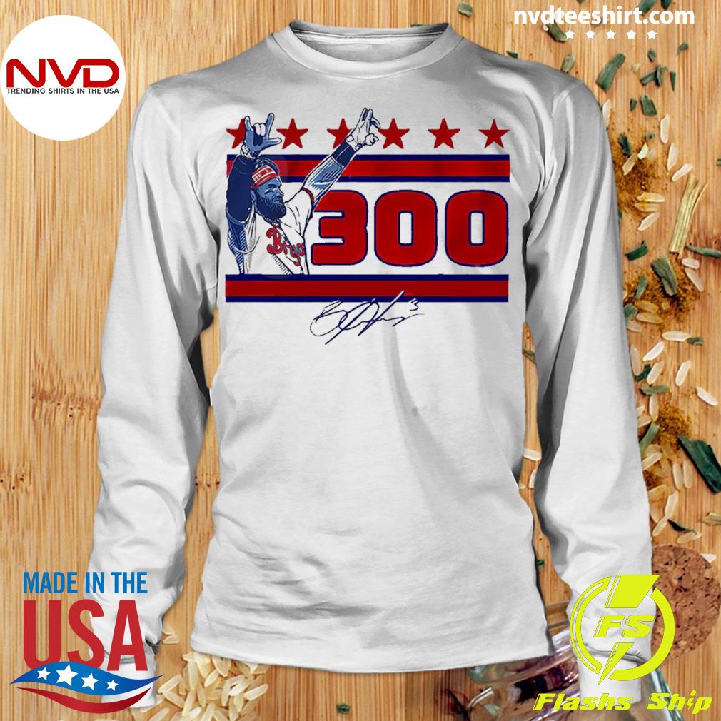 Bryce Harper 300 Philadelphia Phillies Signature Shirt - Shibtee Clothing