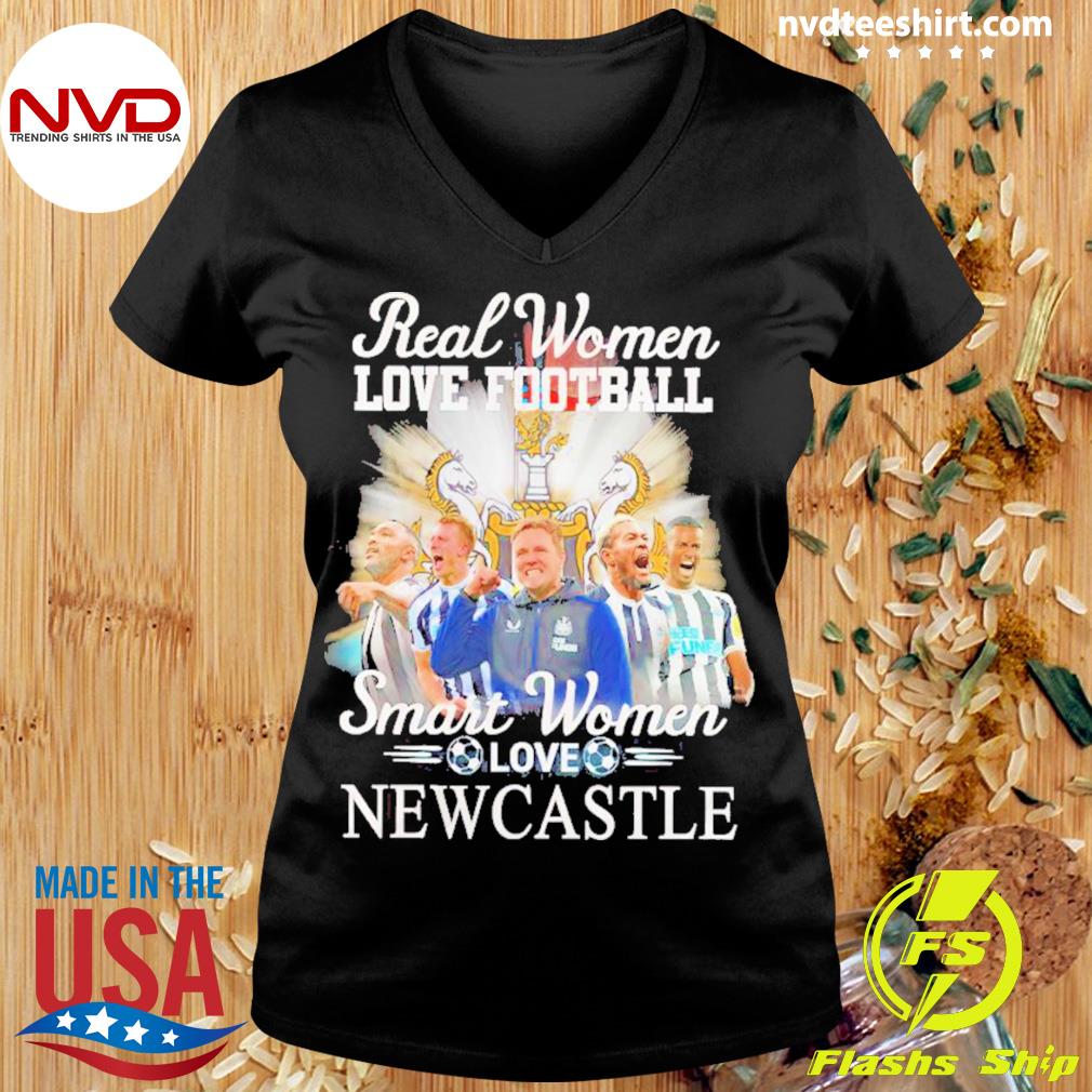 Real women love Football smart women love newcastle united shirt