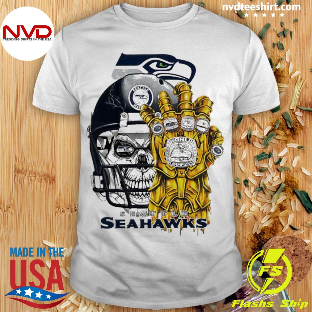 Seattle Seahawks Skull Helmet Shirt