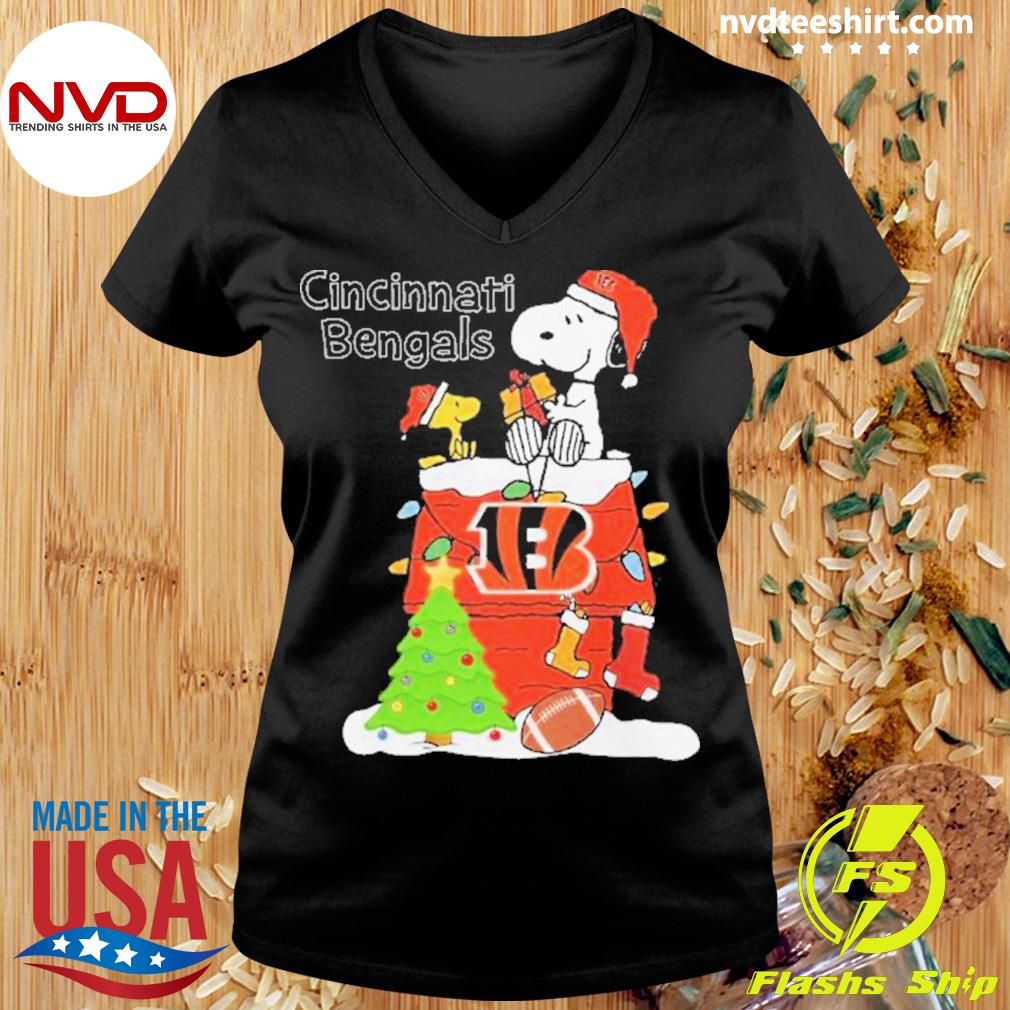 Snoopy Cincinnati Bengals Christmas shirt, hoodie, sweater, long sleeve and  tank top