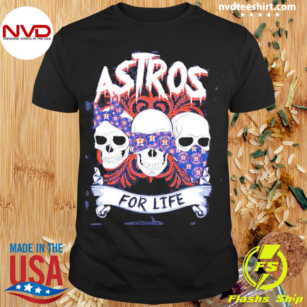 Houston Astros Sugar Skull Tee Shirt 18M / White