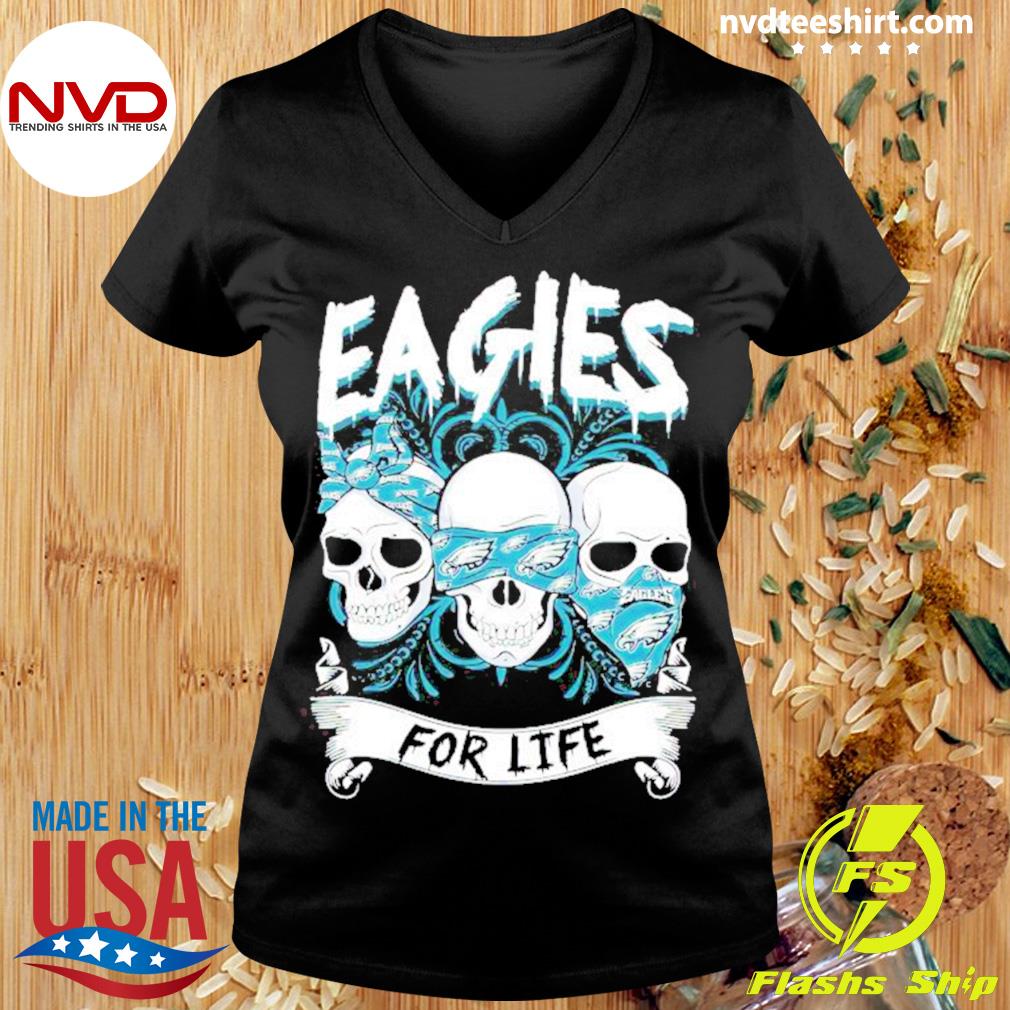 Eagles skull outlet t shirt