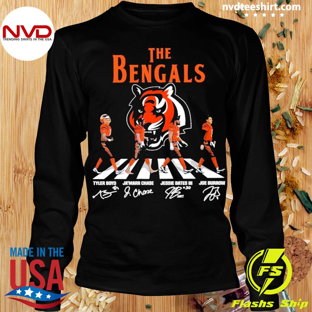 The Bengals Walk Abbey Road signatures t-shirt - Dalatshirt