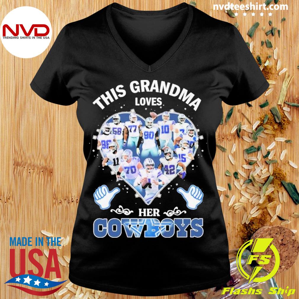 This Grandma Loves Dallas Cowboys Heart Players T-Shirt, hoodie, sweater,  long sleeve and tank top