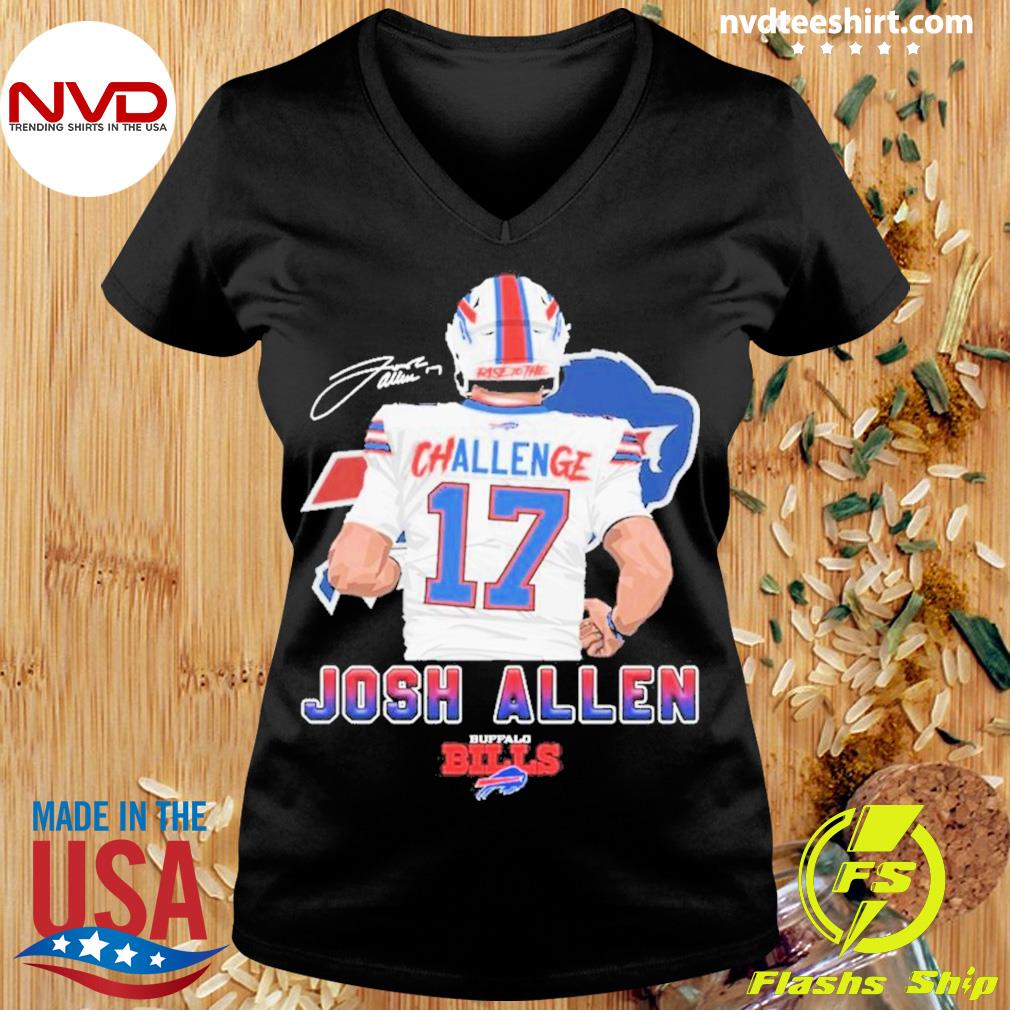 Buffalo Bills Challenge 17 Josh Allen Signature shirt, hoodie