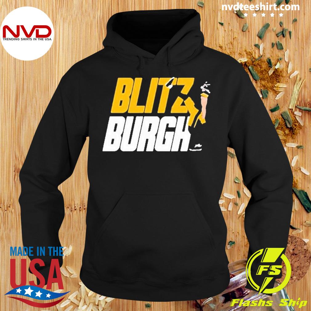 Aj Burnett Wearing Blitz Burgh shirt, hoodie, longsleeve