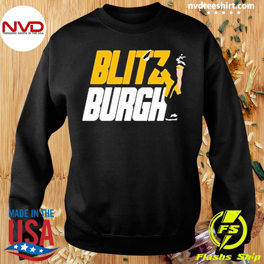 Aj Burnett Wearing Blitz Burgh shirt, hoodie, longsleeve