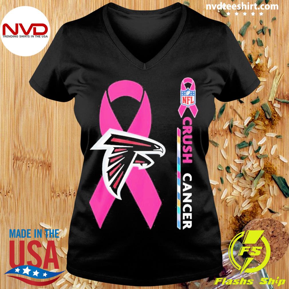 Crush Cancer Atlanta Falcons NFL Shirt Cancer Support Women Men