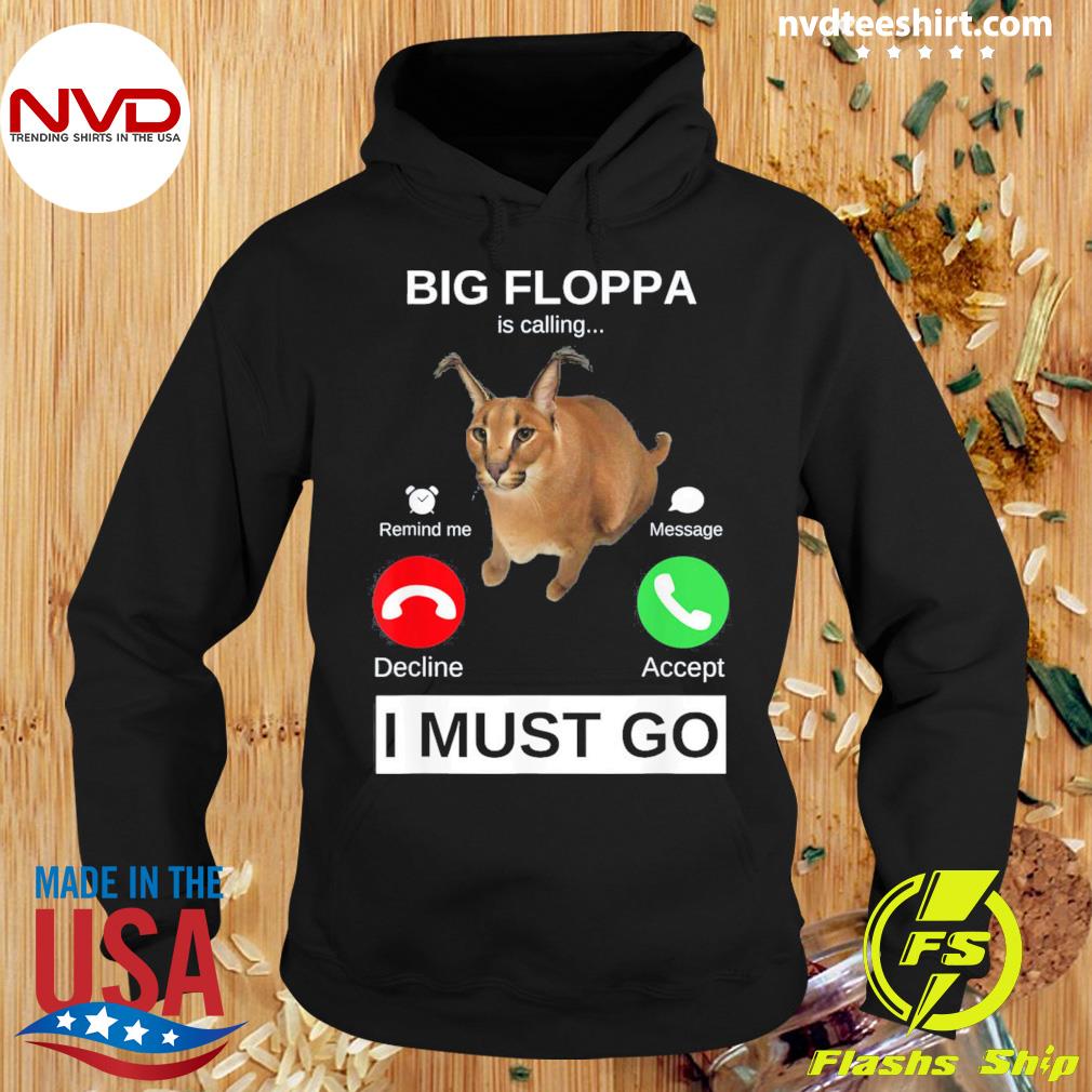 Big Floppa Is Calling Funny Caracal Big Cat Meme Kids Sweatshirt