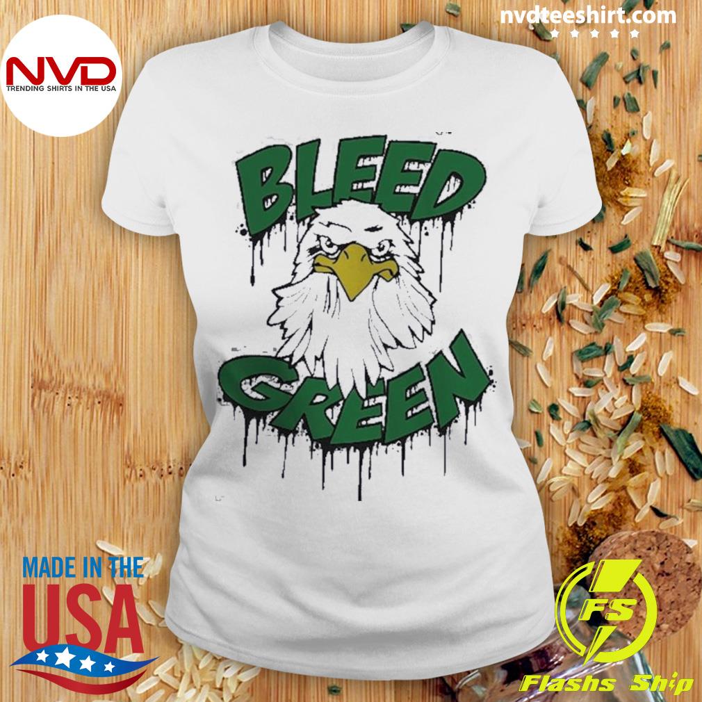 Bleed green shop eagles t-shirt