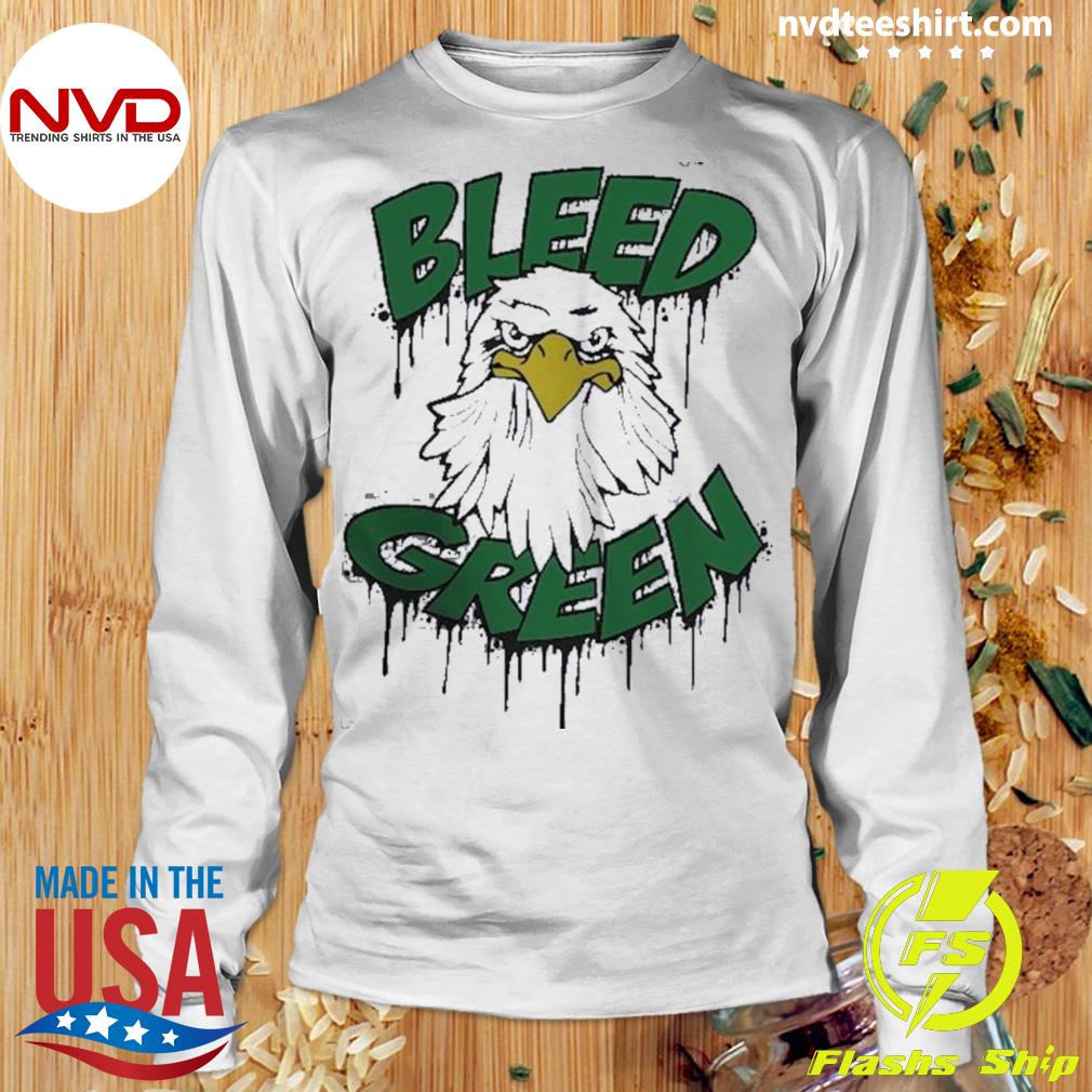 Bleed green shop eagles t-shirt