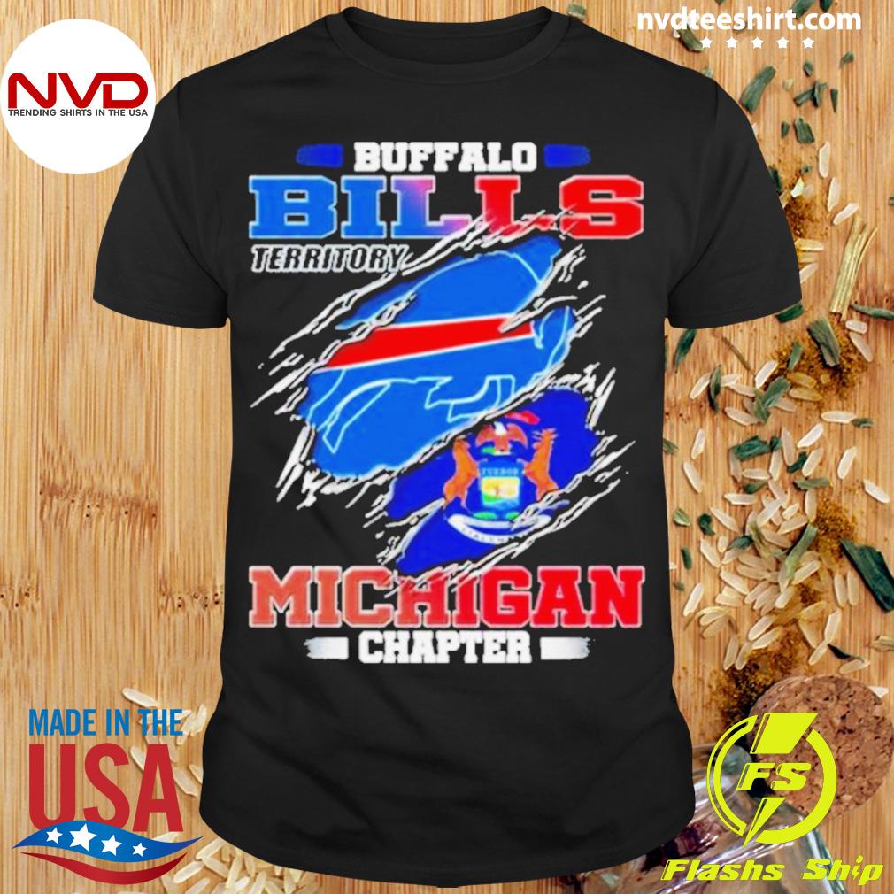 Blood Inside Buffalo Bills Territory Michigan Chapter Shirt